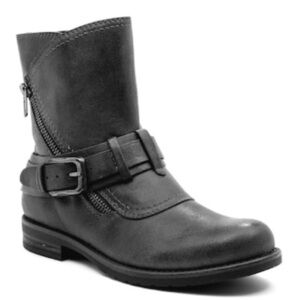 Baretraps Crosby Booties wmns size 6m black‎ & chrome silver